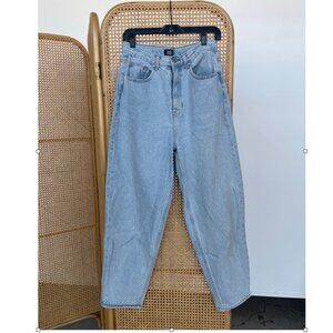 Simple Society Baggy Tapered Balloon Light Wash High Rise Jeans